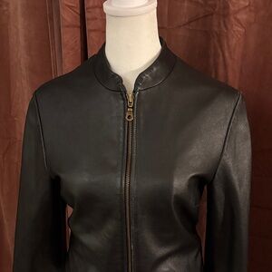 🖤🤘🏼Super Cool Cropped Lux Genuine Leather Moto Jacket |90s/Y2k minimalist
